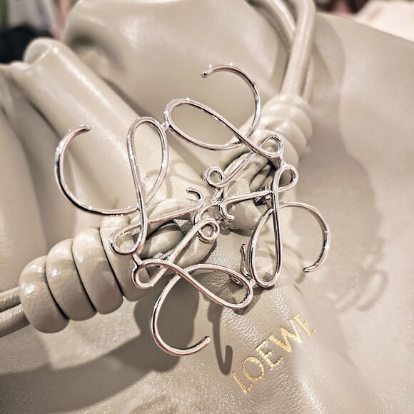 Loewe Anagram Brooch in Silver, New, Unused - Picture 1 of 3